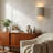 1-Light Cream Plug-In or Hardwire Wall Sconce