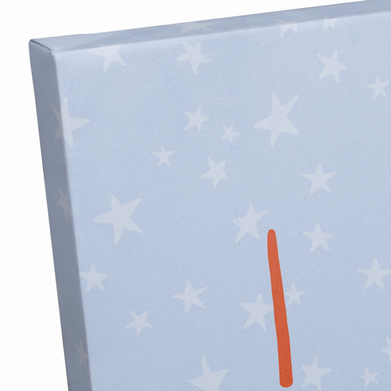«Number Stars», art sur toile, H 20 po x l 16 po x P 1,25 po