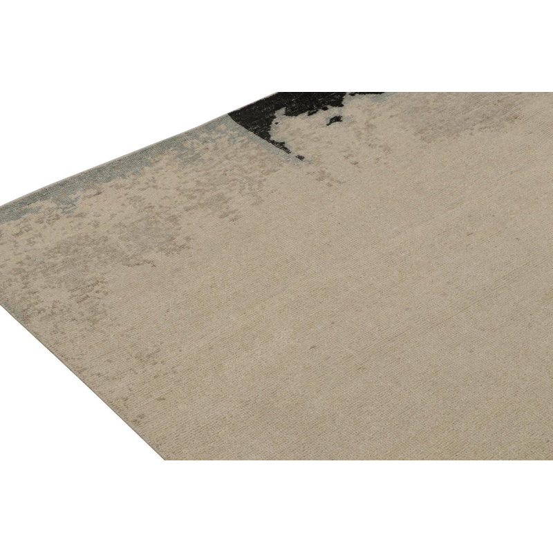 Distressed Homage Hand Knotted Wool Abstract Area Rug, Rectangle 14' x 20'