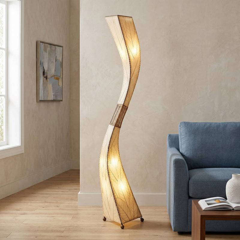 Lampe sur pied géante 72 "flow Giant, Beige