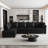 Faux Leather L-Shaped Modular Sectional Sofa-75756248-75756246