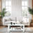 Farmhouse Coffee Table With Storage Shelf-683276563