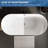 67" Freestanding Bathtub, Non-Slip Acrylic Soaking Tub with Overflow, Matte Silver Drain, Modern Stand Alone Tub, Deep Free Standing Bath Tub for Bathroom, Hotel, Easy Install, CUPC Certified