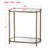 Mirrored Glass Top End Table