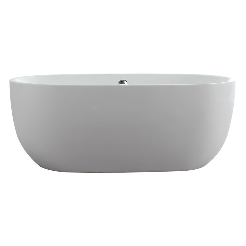 Baignoire de trempage autoportante en acrylique avec robinet 59 po. X 30 po. Janus