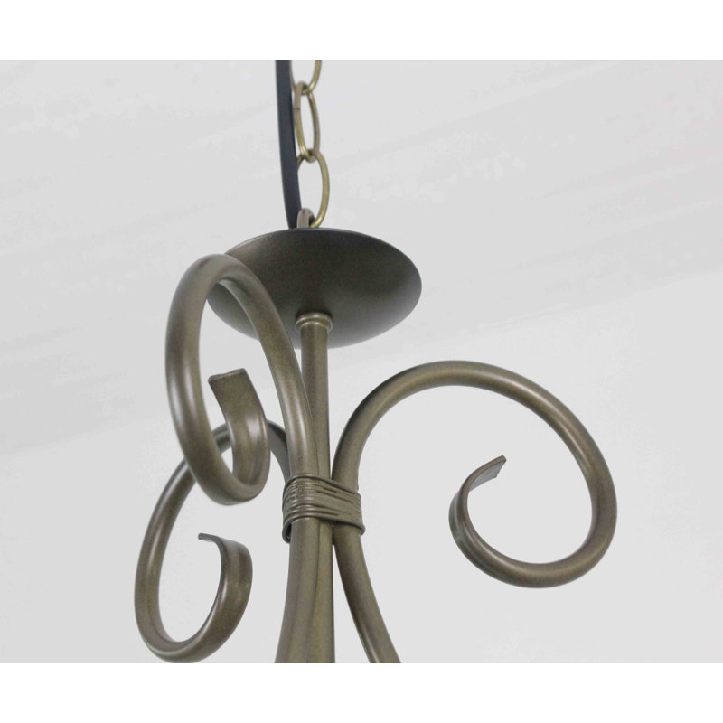 Plafonnier en acier et verre Tiffany