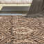 Tapis beige floral 8 pi x 10 pi ivoire
