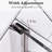 36" W X 36" D X 72" H Semi-Frameless Neo-Angle Corner Shower Door With Towel Bar And Clear Tempered Glass-116500251