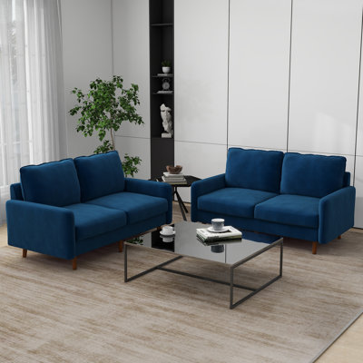 Hollymead 144.5Cm Velvet Loveseat