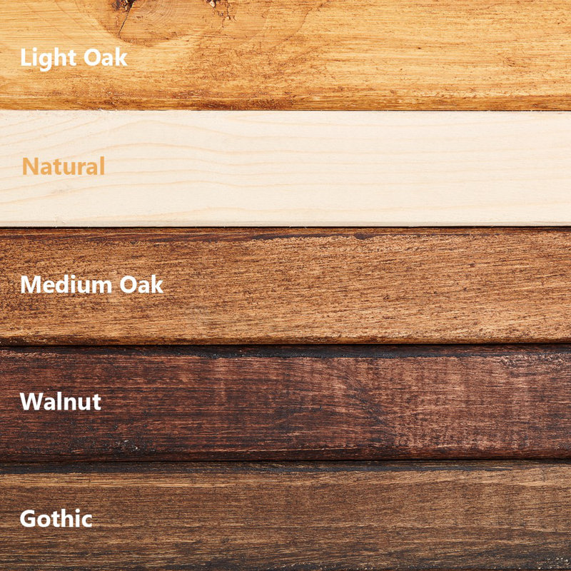 Lampkin Pine Solid Wood Industrial Pipe Shelves, 4.6cm H x 120cm W x 22.5cm D, Walnut