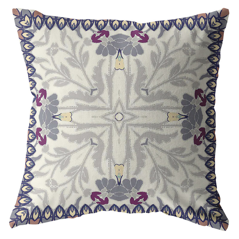 Coussin décoratif Floral, 18 po x 18 po