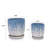 Handmade Blue-White Gradient Ceramic Planter Set (7.48"×8.07" & 5.51"×6.1"), Indoor/Outdoor Flower Pot For Orchids, Succulents On Windowsill, Breathable With Drainage Holes-507058752