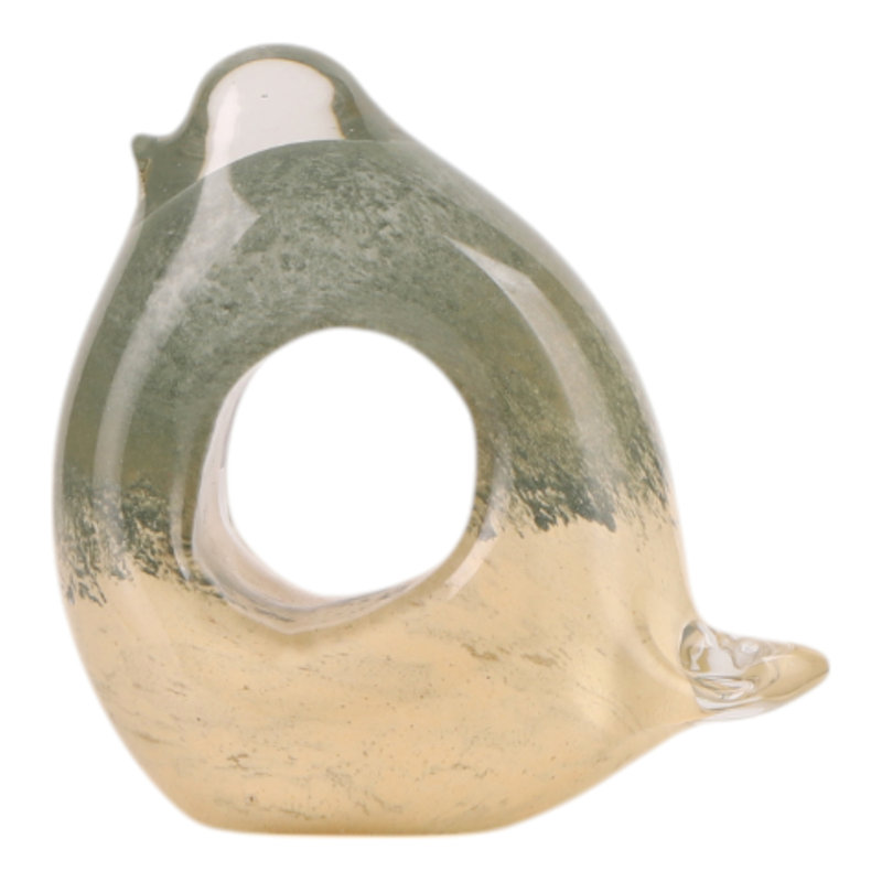 Sagebrook Home 5" Bethel Large Glass Bird, 5'' H X 5'' W X 2'' D