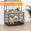 Cage pour chien avec tablettes de rangement, cage double pour chien-2044155069
