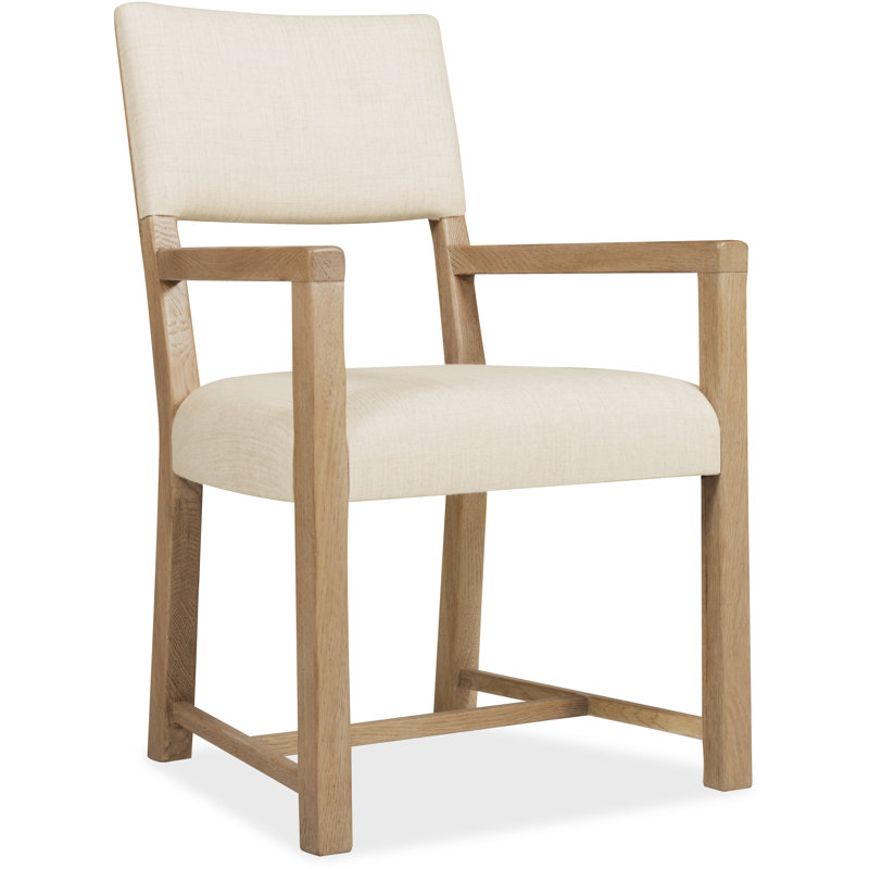 Chaise avec accoudoirs rembourrée Driftwood, Naturel