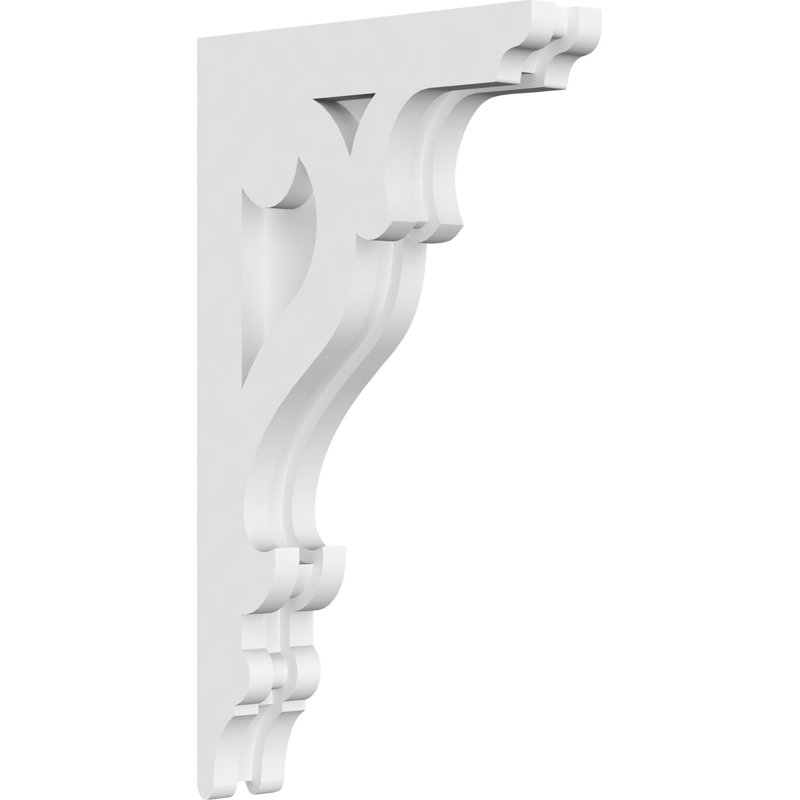 1 7/8"W X 8"D X 14"H Brontes Architectural Grade PVC Corbel, 14" H x 8" W x 1.875" D