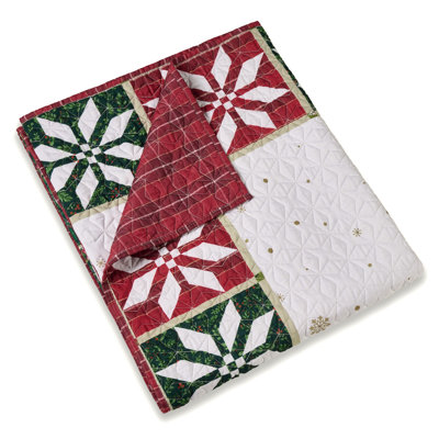 Merry Berry Reverisbile Holiday Throw