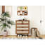 Armoire décorative 5 tiroirs à usages multiples - salon, chambre à coucher, salle à manger avec revêtement, qualité imperméable, résistance aux égratignures impressionnante, ingénierie, et - différence de couleur réduite, finition fine,