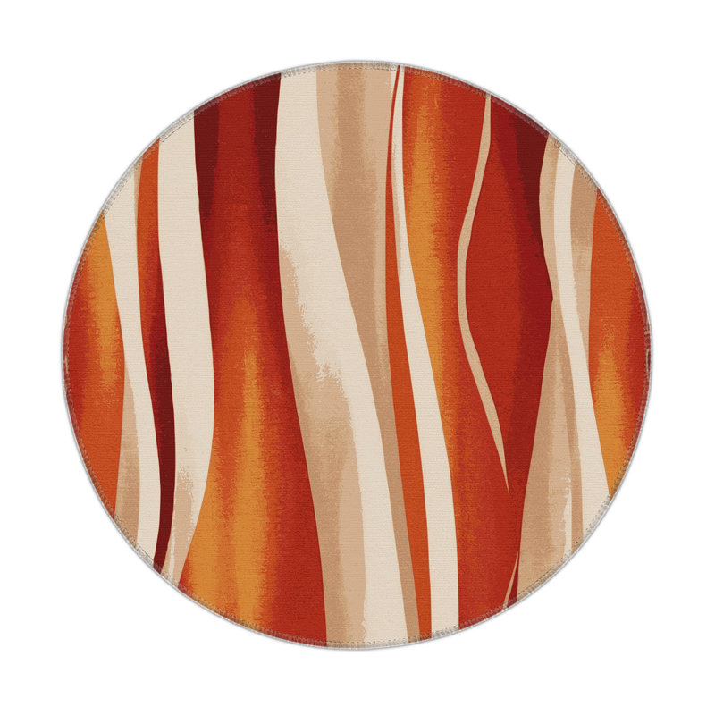 Starglow Canyon Indoor And Outdoor Area Rug, Round 5'