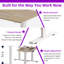Bureau pour travailler debout 48 pouces avec structure en acier et table de jeu-1712774369-1711700860