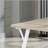 Alwynn Contemporary Rectangular Dining Table, White And Natural Wood