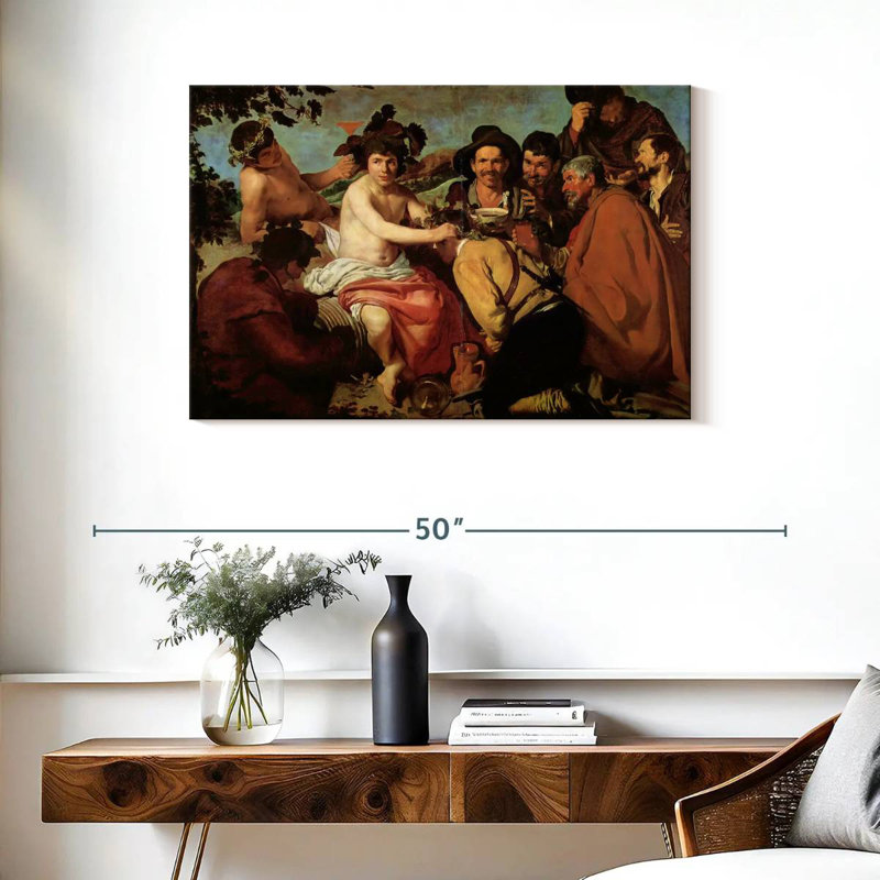 Le triomphe de Bacchus, H 24 po x l 36 po