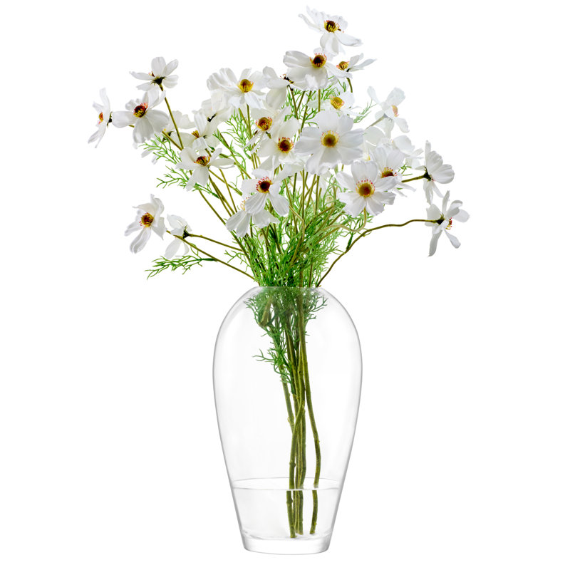 Clear Vases Handmade Glass Table Vase, Large