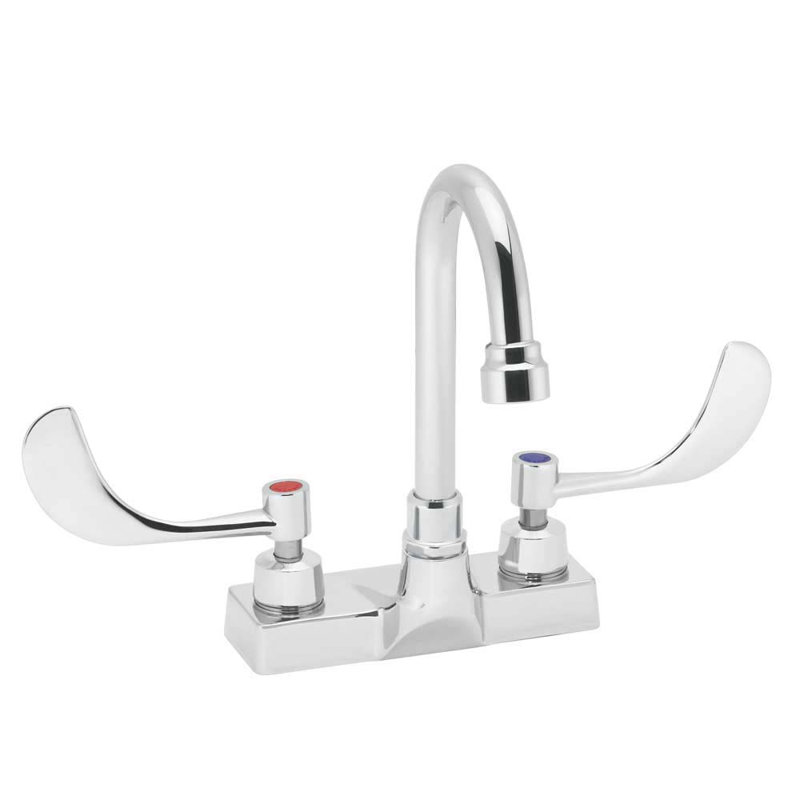 Commander Centerset Bathroom Faucet, With 3 3/4" gooseneck without drain assembly