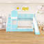 Lit superposé simple au-dessus de simple avec cadre en bois avec 2 tiroirs, 3 tablettes et glissade-1066637834-1066637839
