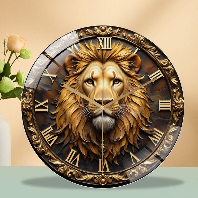Horloge murale 2 po Lion Lion