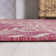 Tapis fuchsia / gris clair Hesperus Nevis