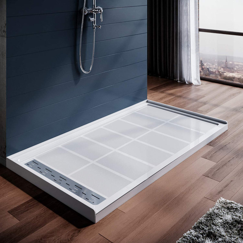Base de douche simple l 60 po x P 32 po, Gauche