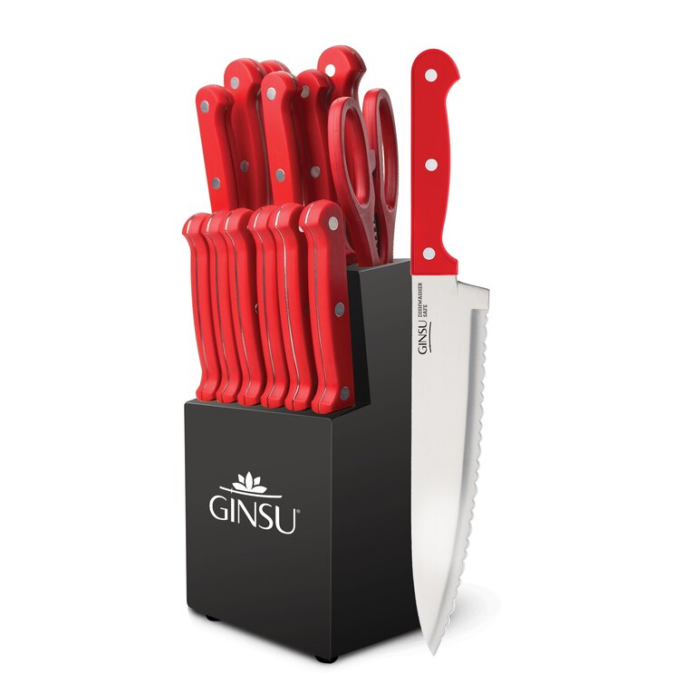 Hampton Forge Argentum Red 14 Piece Knife Block Set & Reviews