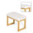 Modern Upholstered Shoe-Changing Bench, Solid Wood Frame, Soft Seat, Compact Entryway Stool for Foyer and Hallway-1186412680