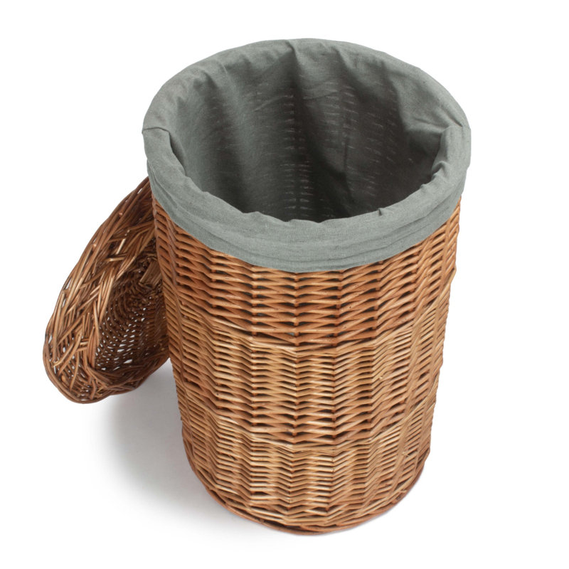 Ajman Wicker Laundry Hamper, Brown