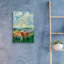  «Green Meadow 2» par Silvia Vassileva, art mural en verre acrylique, 16 po x 24 po-742858866
