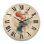 Horloge murale en bois surdimensionnée de forme géométrique Vintage Futur Omens-1278259406