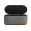 Sio Storage Bench, Ribbed Grey Corduroy, 43 Inch Walnut Brown Wood