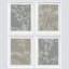 «Grunge Forest Flower Silhouettes», reproduction encadrée de 4 pièces-90692011-90692013