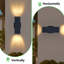 Luminaire mural d'extérieur moderne et moderne E26 noir mat, lumière de porche imperméable, applique extérieure, pour patio, garage, porte-1963270525