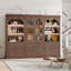Armoire de rangement arquée, garde-manger multifonctionnel de ferme et armoire de cuisine avec éclairage et grande capacité de rangement-121515906