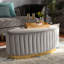 103.9cm Wide Oval Solid Colour Standard Ottoman-423610939