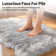 Luxurious Plush Gray Faux Sheepskin Rug