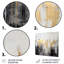 «Dripping Gold White Gray Black Gold - Abstract», reproduction d'art murale-1036608018-1036608021