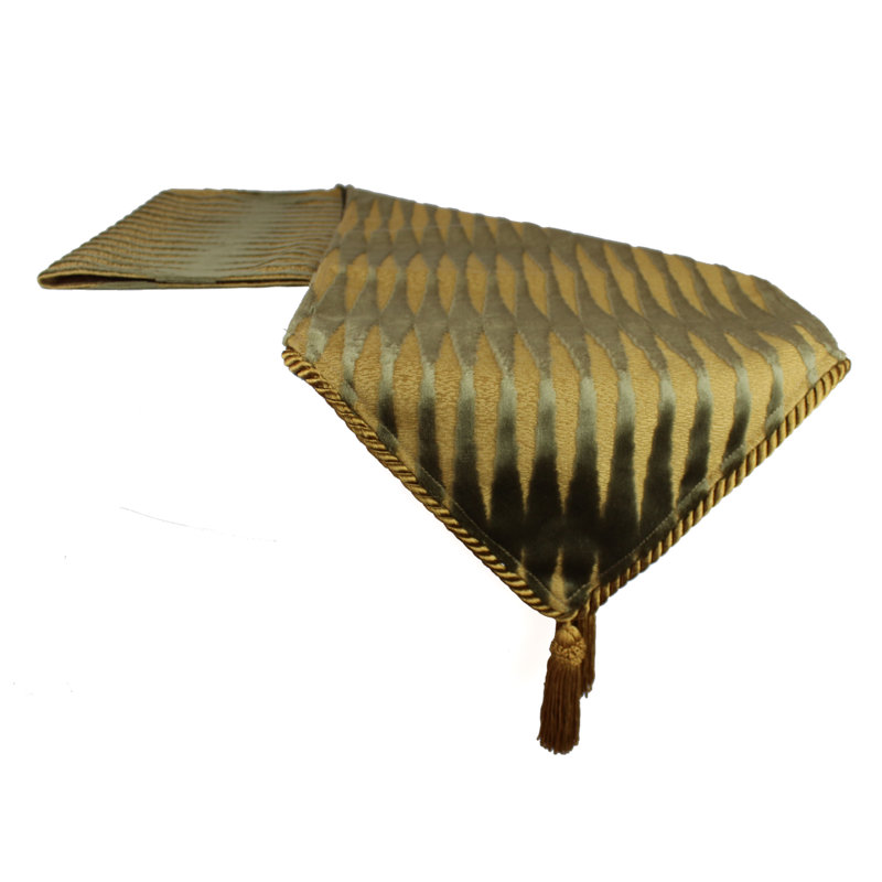 Chemin de table Golden Gate, L 108 po x l 13 po, Sauge vert