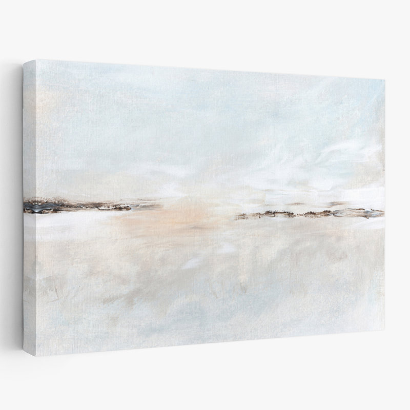 Awaken - Paysages d'art minimaliste blanc neutre, H 16 po x l 24 po