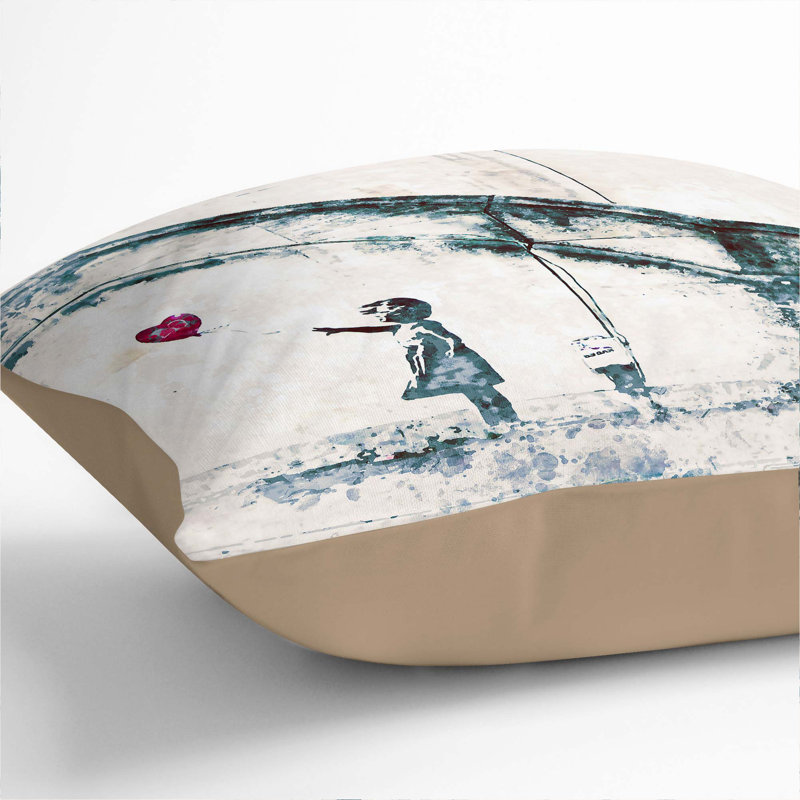 Square Cushion, 55cm H x 55cm W x 20cm D, Stone