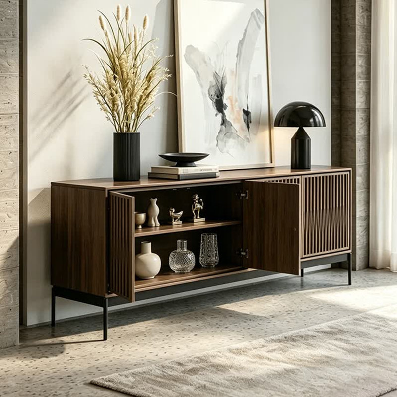 Buffet américain de style minimaliste rétro