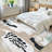 Clear Colorful Shapes Lines Spots Dots Modern Drawn Landscape Abstract Machine Washable Indoor Area Rug-129431360