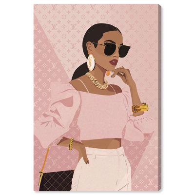 Simple Pink Look Canvas by Art Remedy